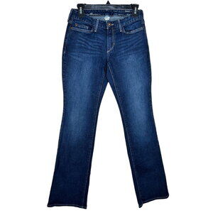 VTG Y2K Eddie Bauer Jeans Women's Size 2 Curvy Bootcut Mid-Rise Dark Wash